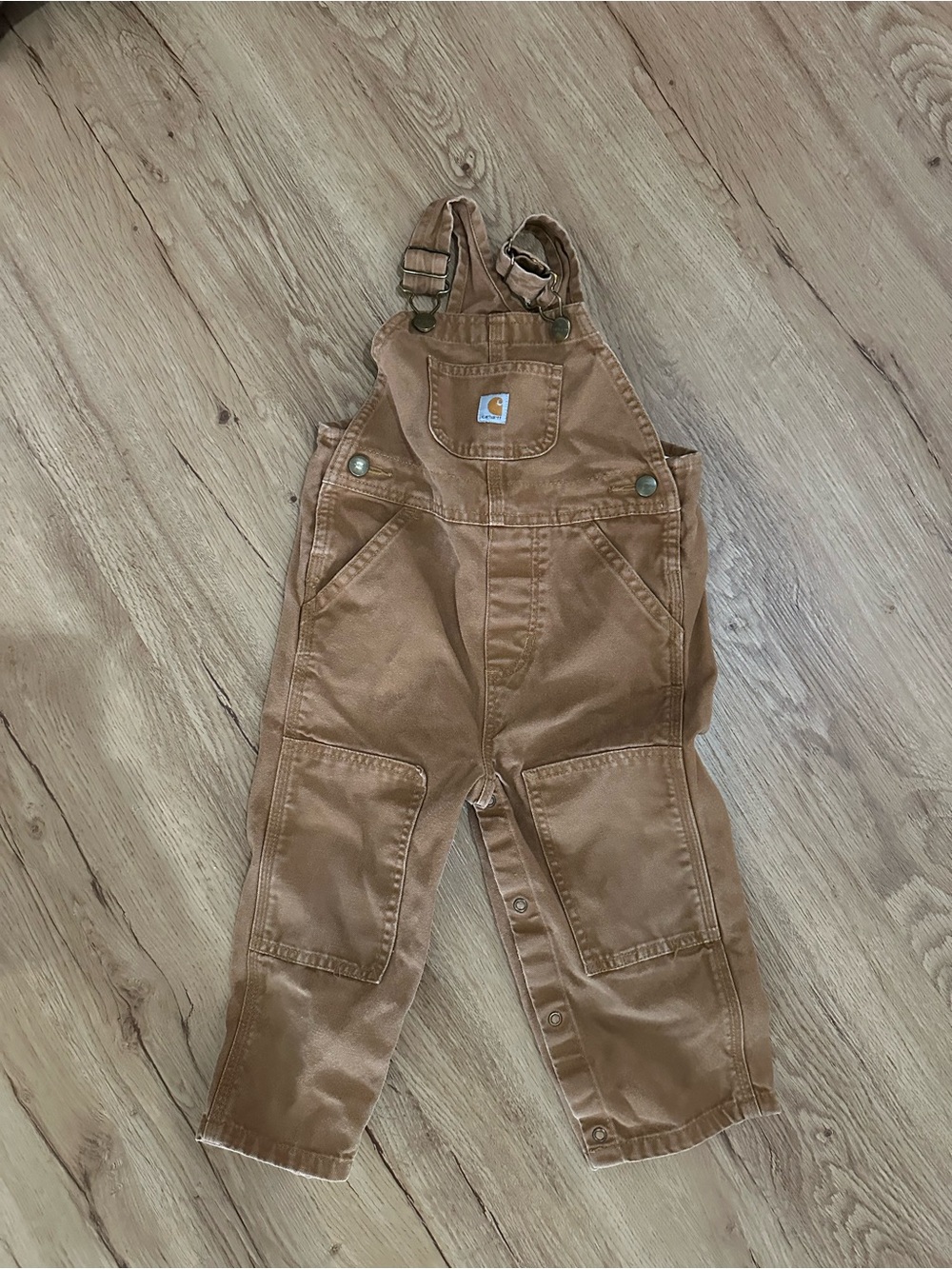 Carhartt Tan Kids Duck Canvas Overalls